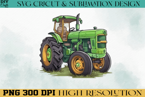 Bringing Rustic Charm to Life: The Versatility of Farm Tractor PNG Watercolor Sublimation