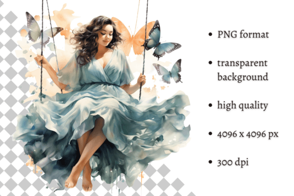 Curvy Beauty Clipart for Designers