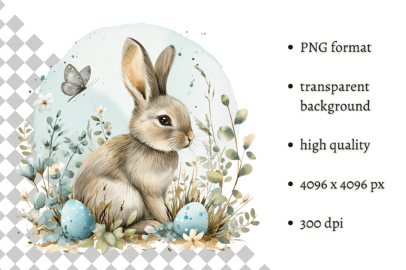 Elevate Designs with Watercolor Easter Art