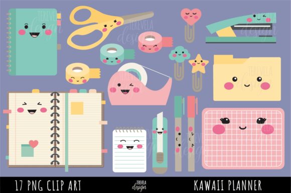 KAWAII CRAFT TOOLS, PLANNER: Elevating Your Creative Projects with Cute Clipart