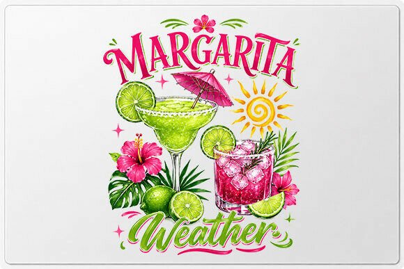 Margarita Weather Tropical Cocktail PNG: Elevating Summer Creativity