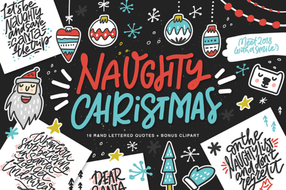 Naughty Christmas: A Bold Design Bundle for Holiday Creativity