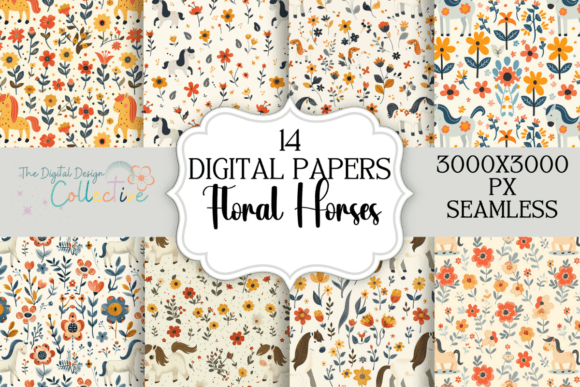 Seamless Floral Horses Digital Papers: A Practical Guide for Creative Workflows
