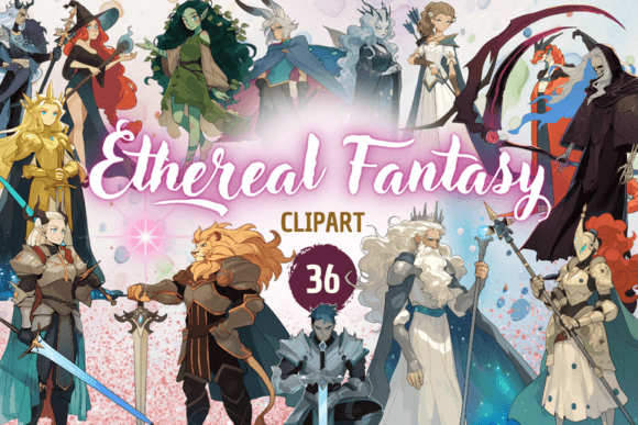 Unlocking Creative Potential with Ethereal Fantasy Clipart for Digital and Print Projects