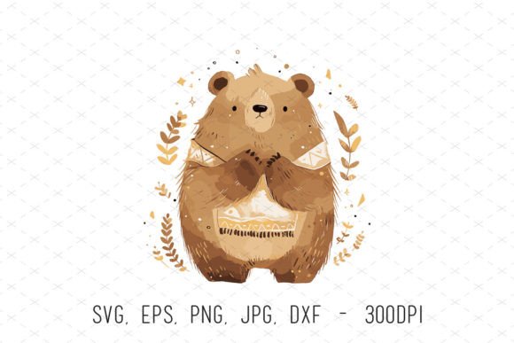 Unlocking Creative Potential with Watercolor Woodland Cute Bear Clipart