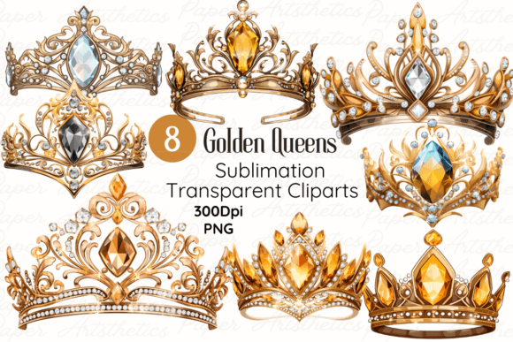 Unlocking Creativity with Gold Birthday Tiara Sublimation Cliparts