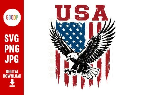 USA Flag Bald Eagle SVG: The Ultimate Patriotic Design for Creators