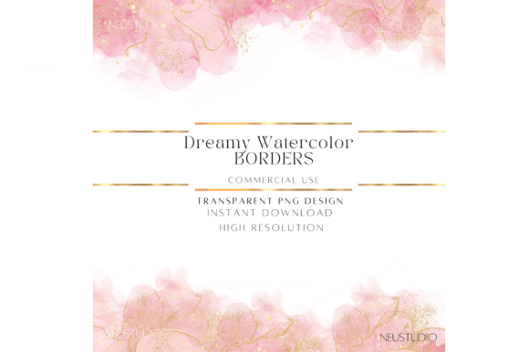 Watercolor Borders Clipart: Elevating Design with Dreamy Aesthetics